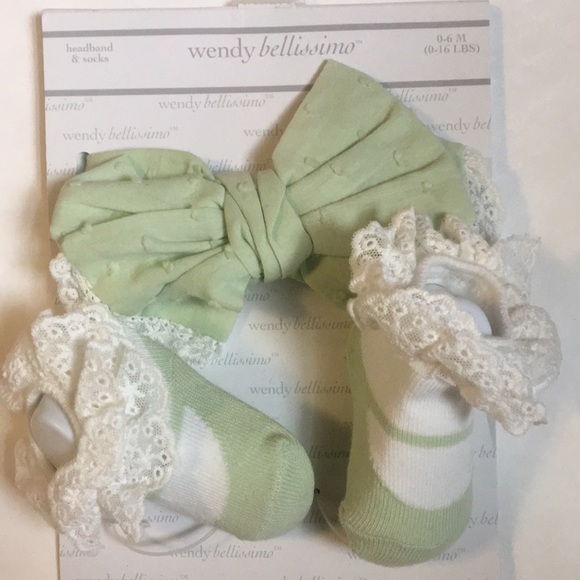 Two baby headband & sock sets - Picture 2 of 3
